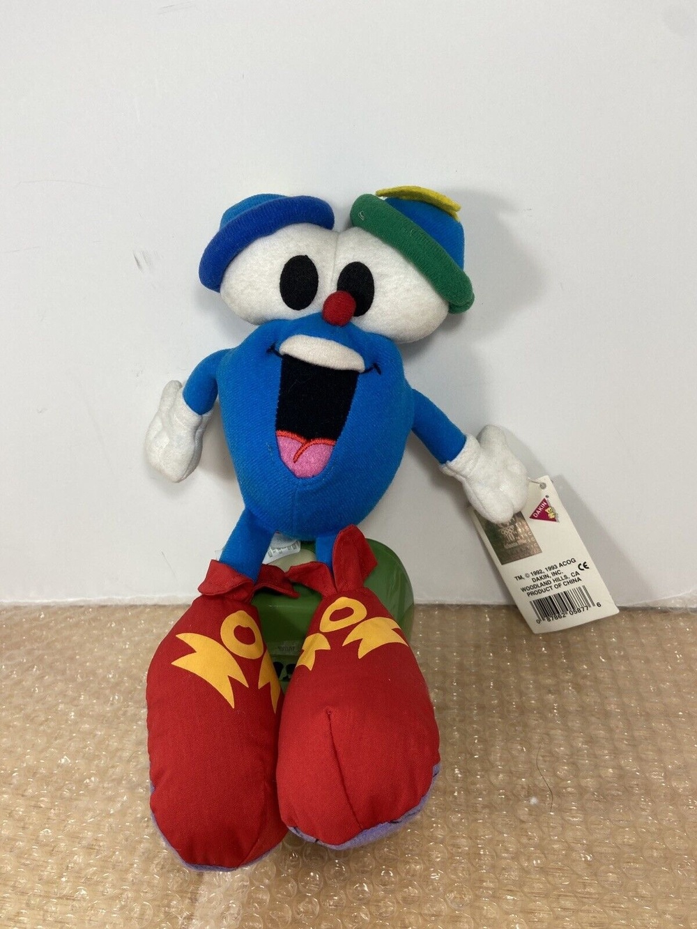 DAkin Izzy Olympic Mascot Plush Toy 1992 Official Atlanta  Paper Hang tag